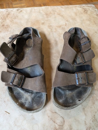 Men's Birkenstock Arizona Habana Brown Leather Ankle Strap