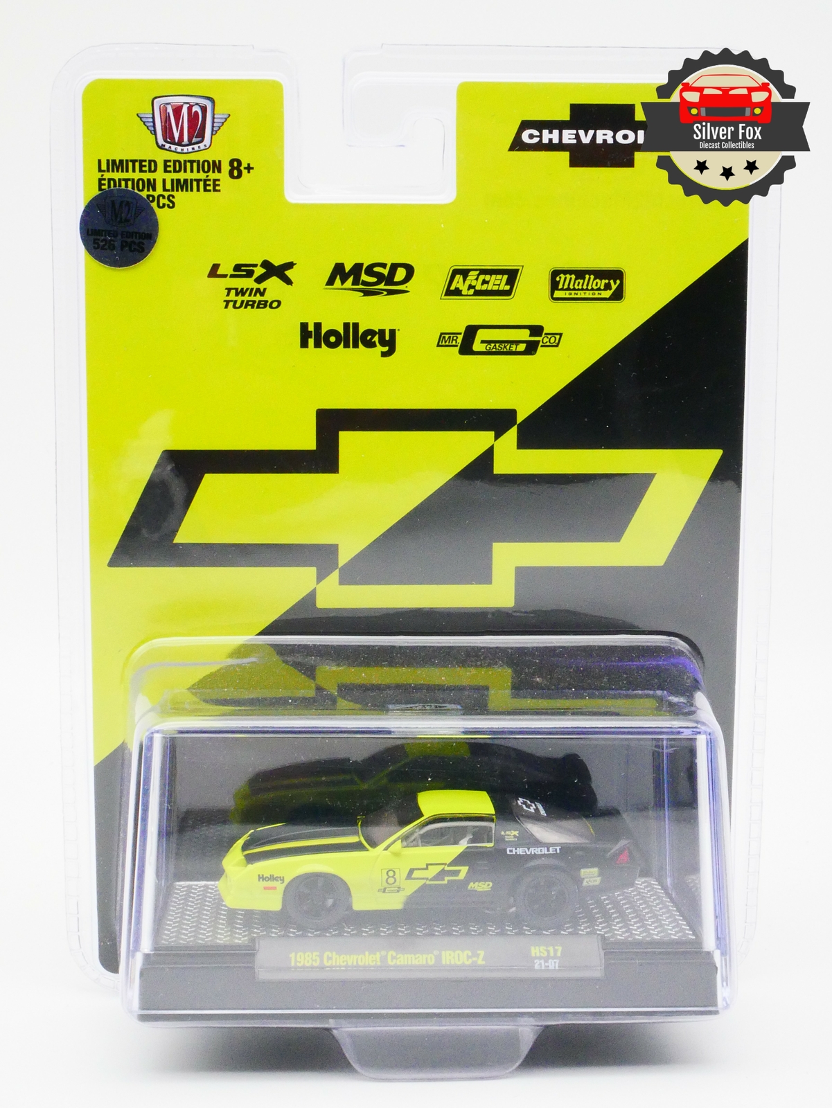 1985 CHEVROLET CAMARO IROC-Z 526 PCS CHASE 1:64 SCALE COLLECTOR DIECAST CAR