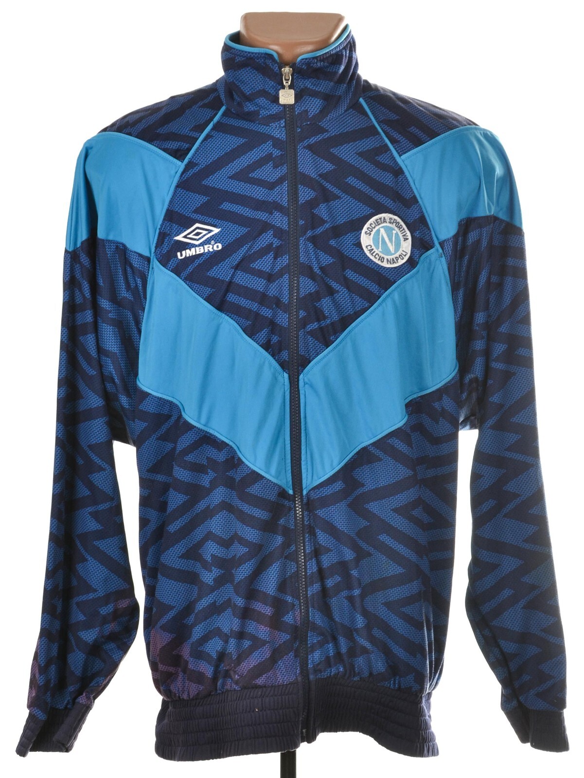 SSC NAPOLI ITALY 1993/1994 TRAINING FOOTBALL JACKET UMBRO