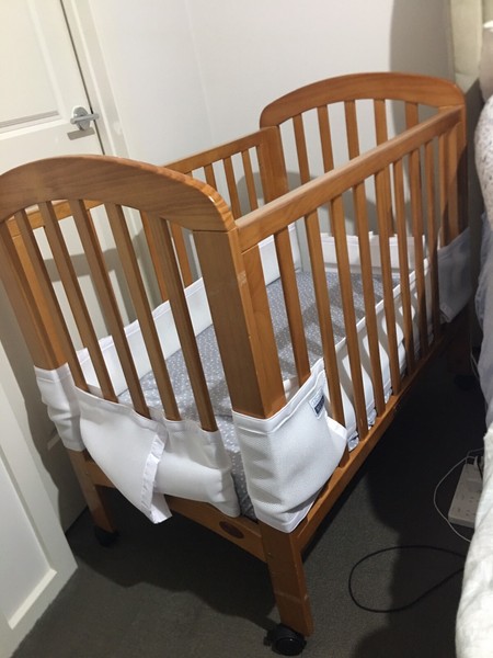 babyhood mini ergonomic cot