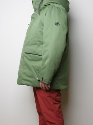Pre-owned 686 Transit Parka Jacket (l) Surplus Green M1wlay04-spgr