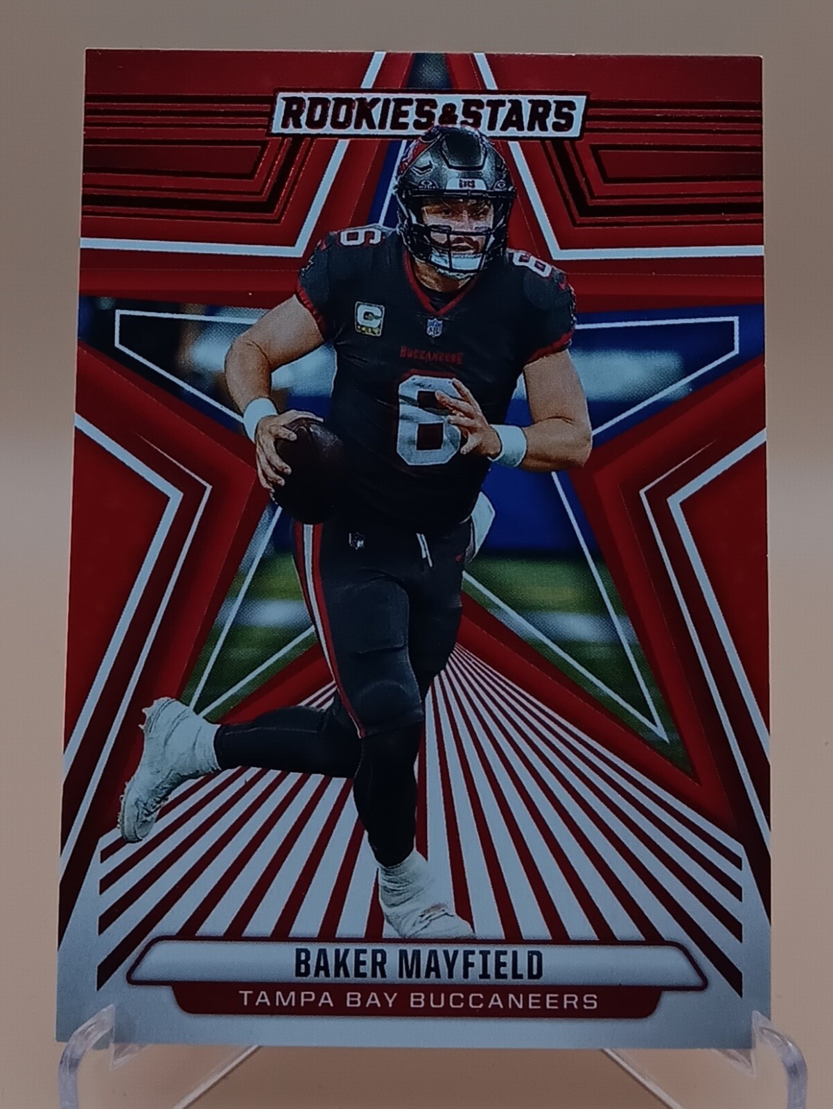 2024 Panini Rookies & Stars Red #90 Baker Mayfield - Tamp 2024 Panini Rookies & Stars Red #90 Baker Mayfield - Tamp