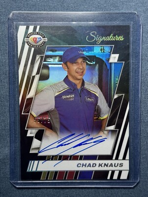 2024 Donruss Racing CHAD KNAUS 75th Anniversary Signatures 75-CK AUTO 55/75 Race