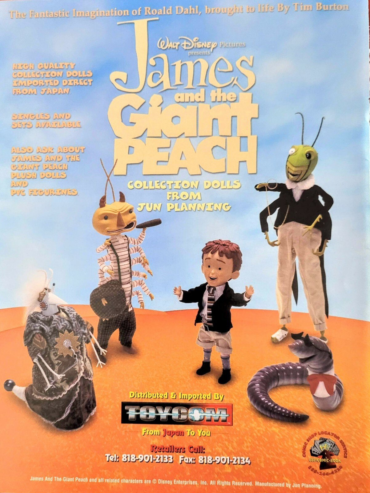 James and the Giant Peach フィギュアセット James and The Giant Peach Jun Planning P.V.C. Figurine