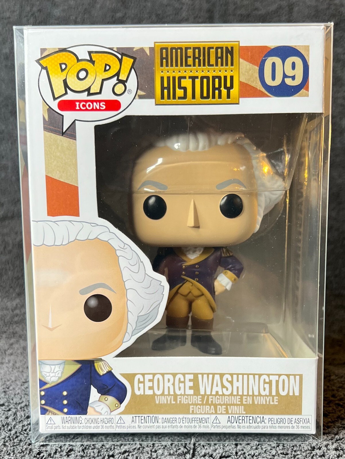 Funko Pop Icons American History George Washington #09 w