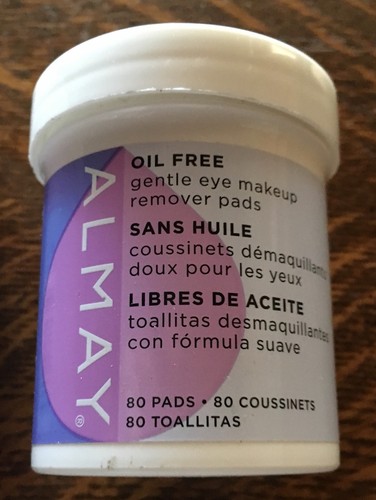 Almay Gentle Eye Makeup Remover Pads, Oil-Free 200 Pads (Packages Of 120 & 80)