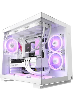 PcCooler C3-T500WHD6-GL CPS C3 T500 ARGB WH PC Case Mid Tower Desktop Computer