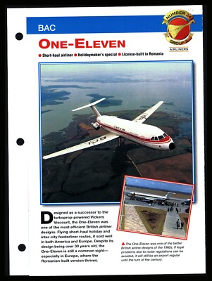 ''BAC ONE-ELEVEN 1-11'' Aircraft of World Spec Sheet Airliners 2.24