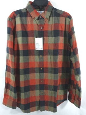 Croft and Barrow Flannel Shirt Men Small Button Down Chest Pocket Super Soft 311