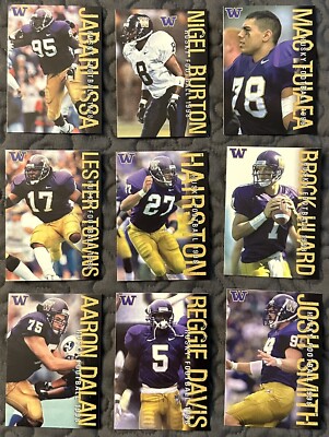 1998 SGA Washington Huskies Football Team Set choose player from list