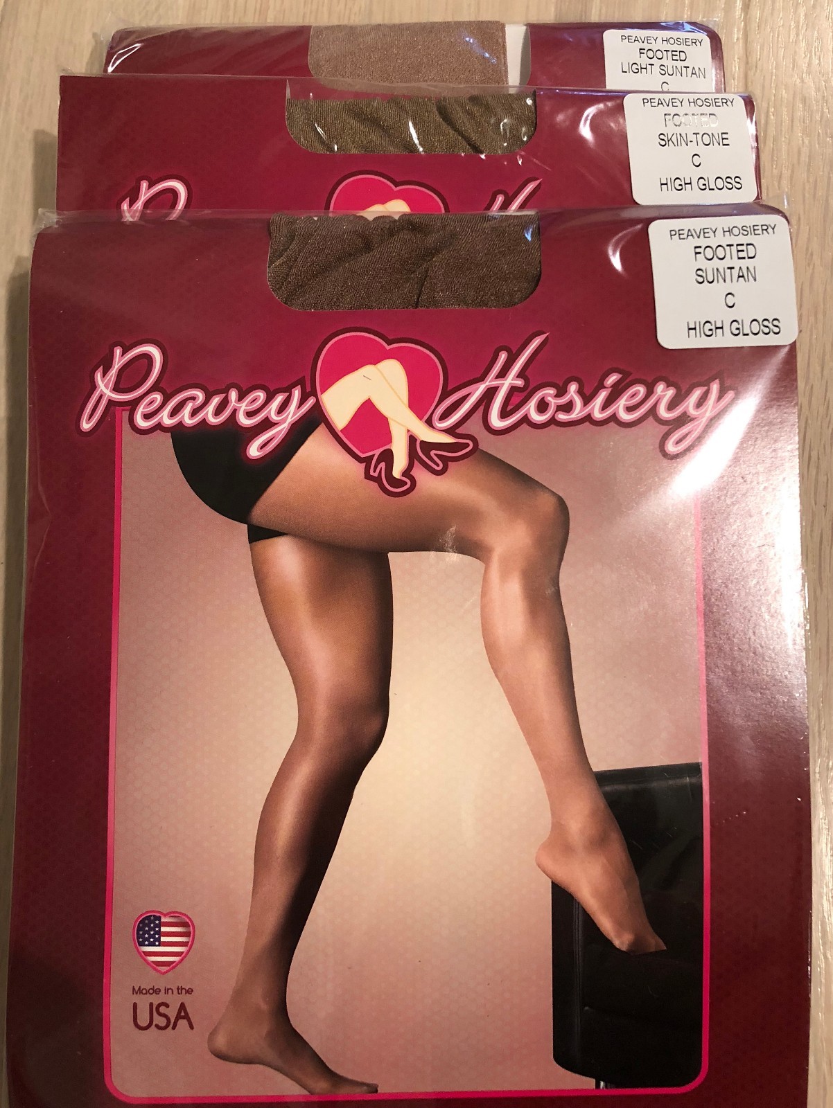 PEAVEY HIGH GLOSS TIGHTS Hooters WingHouse Uniform Hosiery PICK UR SIZE C D Q XL