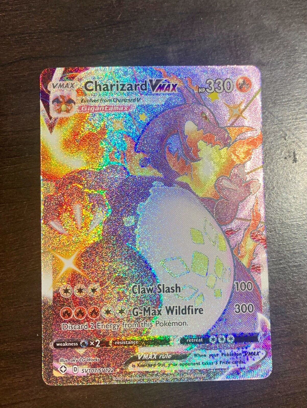 Pokémon TCG Charizard VMAX Shining Fates SV107/SV122 Holo Pokémon TCG Charizard VMAX Shining Fates SV107/SV122 Holo