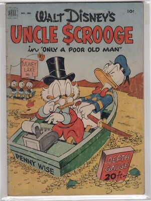Four color 386 G/VG 3.0! Uncle Scrooge 1! OW 1952