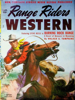 Range Riders Western Pulp Aug 1952 Vol. 26 #3 VG Low Grade