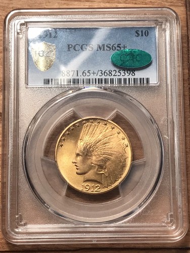 1912 $10 Indian Gold Eagle PCGS/CAC MS65+