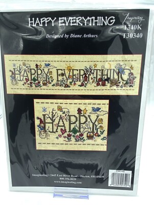 HAPPY EVERYTHING--All Seasons--Fall--Winter--Spring--Counted Cross Stitch KIT