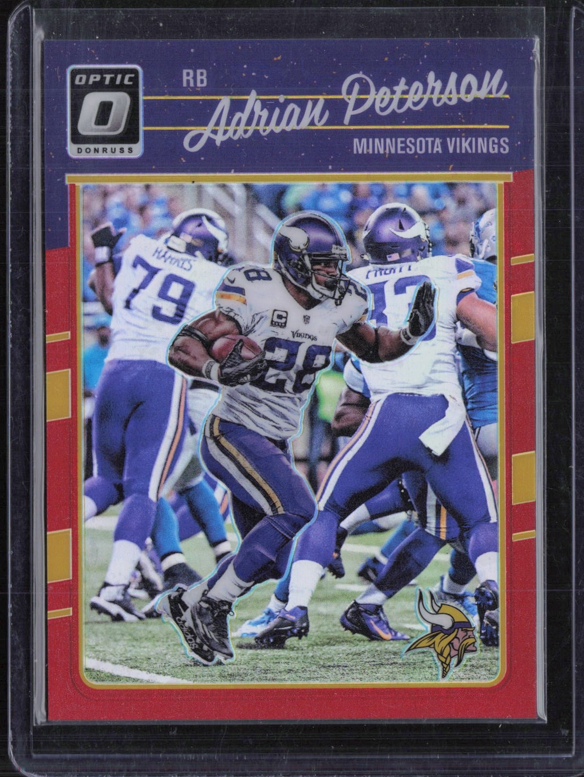 2016 Panini Donruss Optic Football #60 Adrian Peterson 92/99 RC Rookie