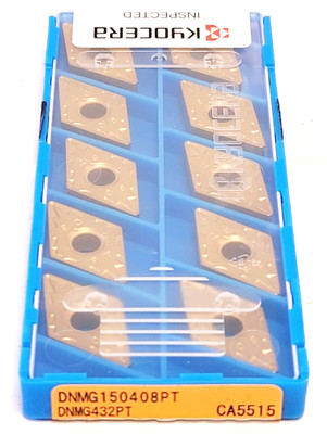KYOCERA TJQ02161 DNMG432PT CA5515 CARBIDE INSERTS (10PC_NEW)