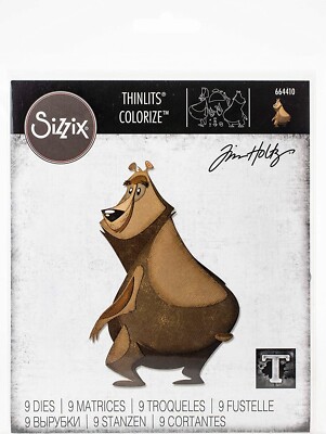 Sizzix Thinlits 9pc set - Theodore Colorize  #664410 Retail $34.99 by Tim Holtz