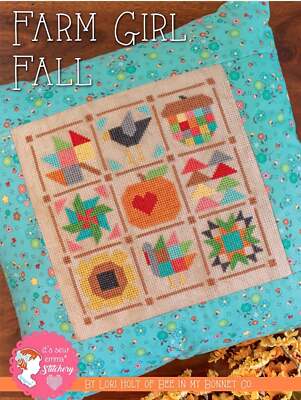 Farm Girl Fall Cross Stitch Pattern by Lori Holt