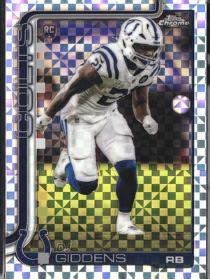 2025 Topps Chrome #390 DJ Giddens X-Fractor RC
