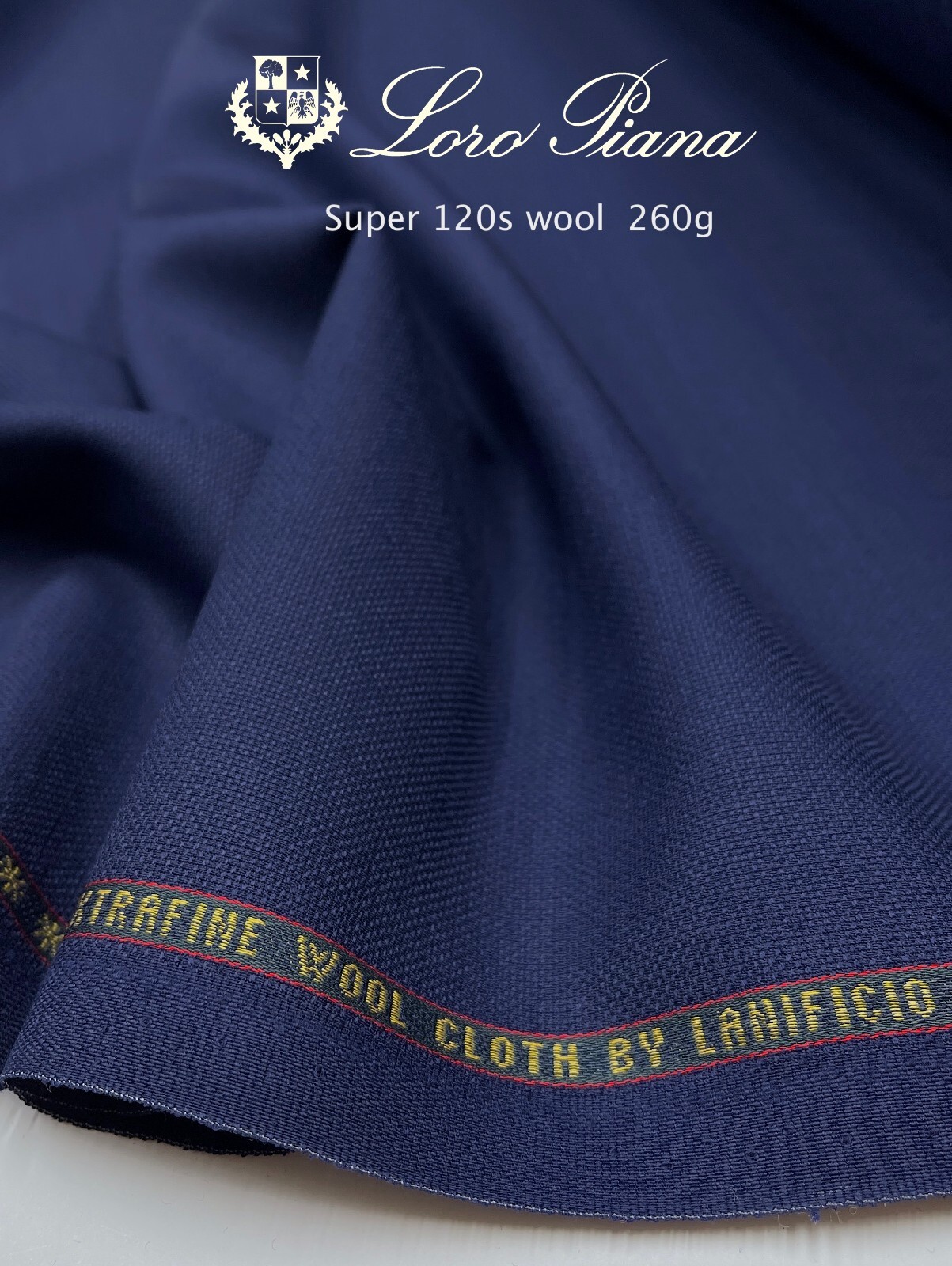MITSUMINE LoroPiana ウールSUPER120 LORO PIANA Suiting Fabric
