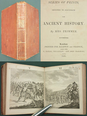 TRIMMER - SERIE OF PRINTS ANCIENT HISTORY - 1828 BALDWIN - Greek Persian…RARE