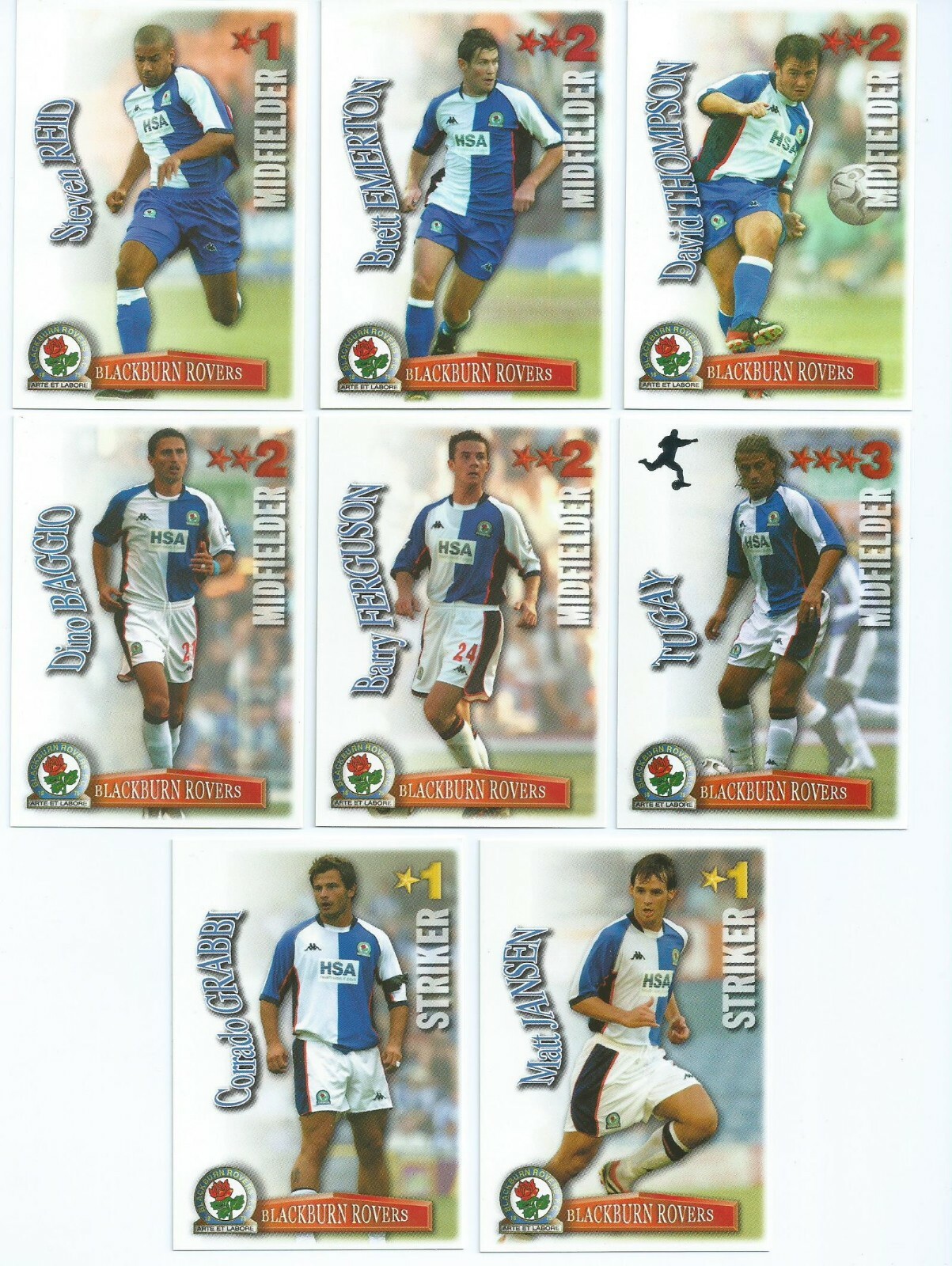 サッカー日本代表2001 プラスティックトランプ RARE World Cup Korea Japan 2002 - panini trading cards