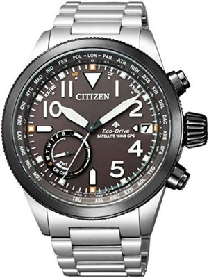 CITIZEN PROMASTER Watch CC3064-86E Men's Silver Brown Analog Round Face GPS F/S