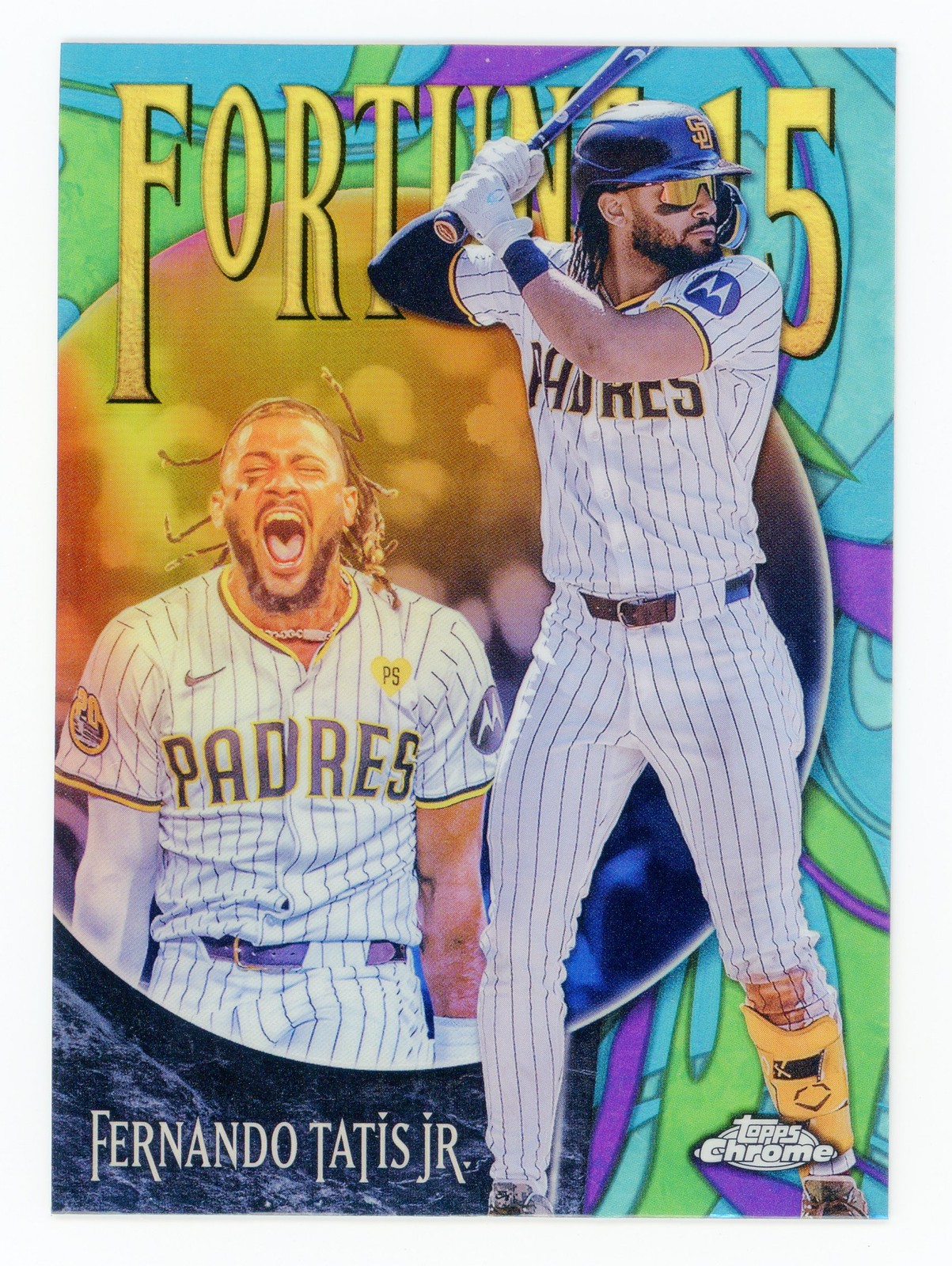 2025 Topps Chrome Fortune 15 Fernando Tatis Jr. #F15-3 — Padres Insert