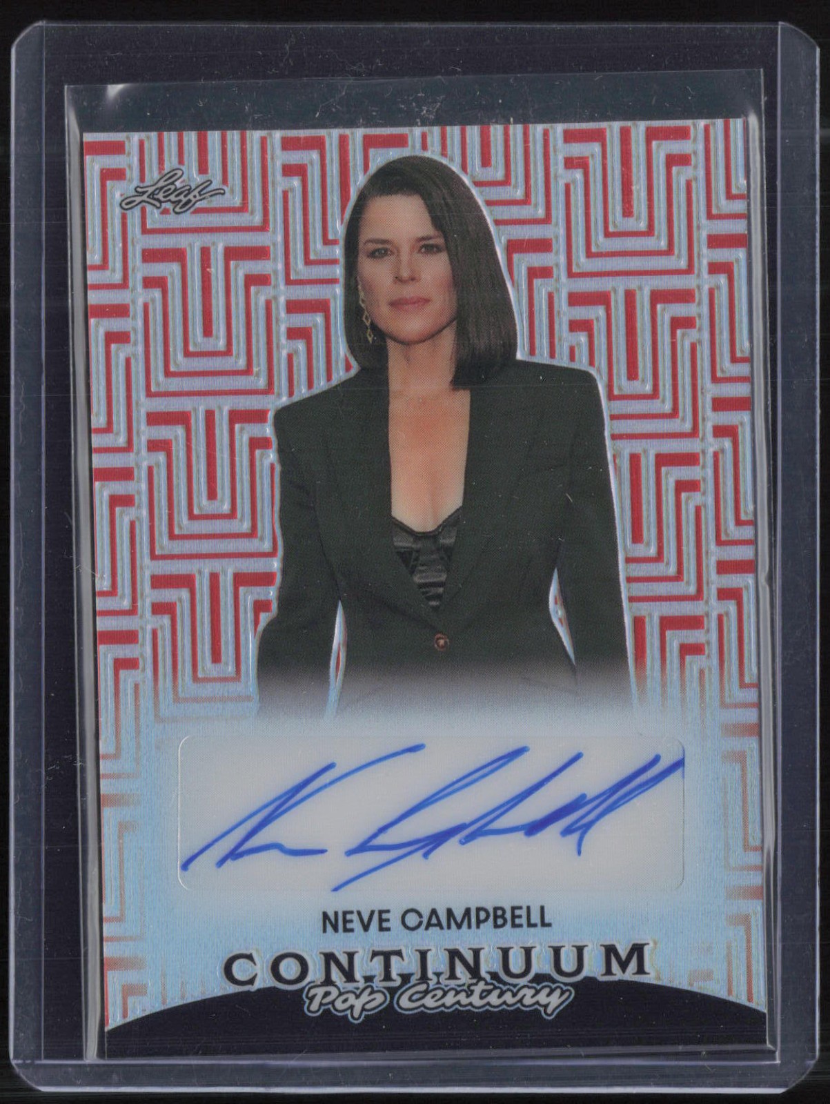 2023 Leaf Pop Century Continuum Red Neve Campbell 11/49 Auto Autograph