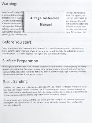 For Honda B593M Aegean Blue Met. Aerosol Paint Primer & Clear Compatible