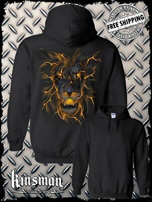 Liquid Blue Lava Lion Glow Hoodie / Sweatshirt Licensed Fire Beast