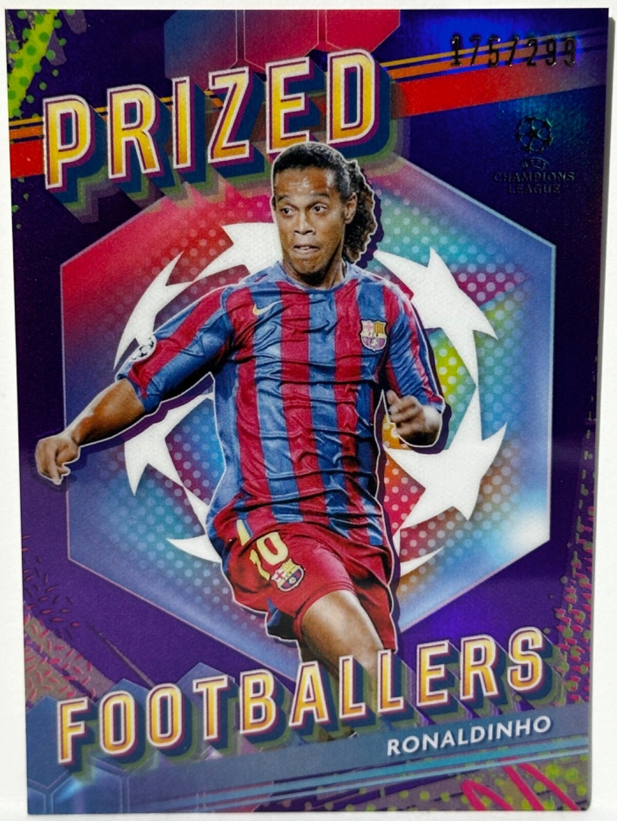 RONALDINHO #/299 PURPLE PRIZED FOOTBALLERS * 2023-24 Topps