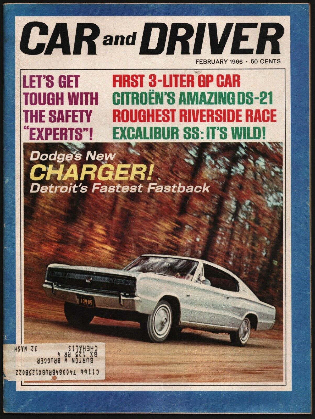 おすすめ FEBRUARY 1966 CAR AND DRIVER MAGAZINE DODGE CHARGER, CITROEN その他