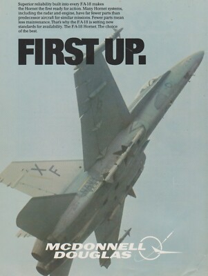 Aviation Magazine Print - McDonnell Douglas F/A-18 Hornet (1984)