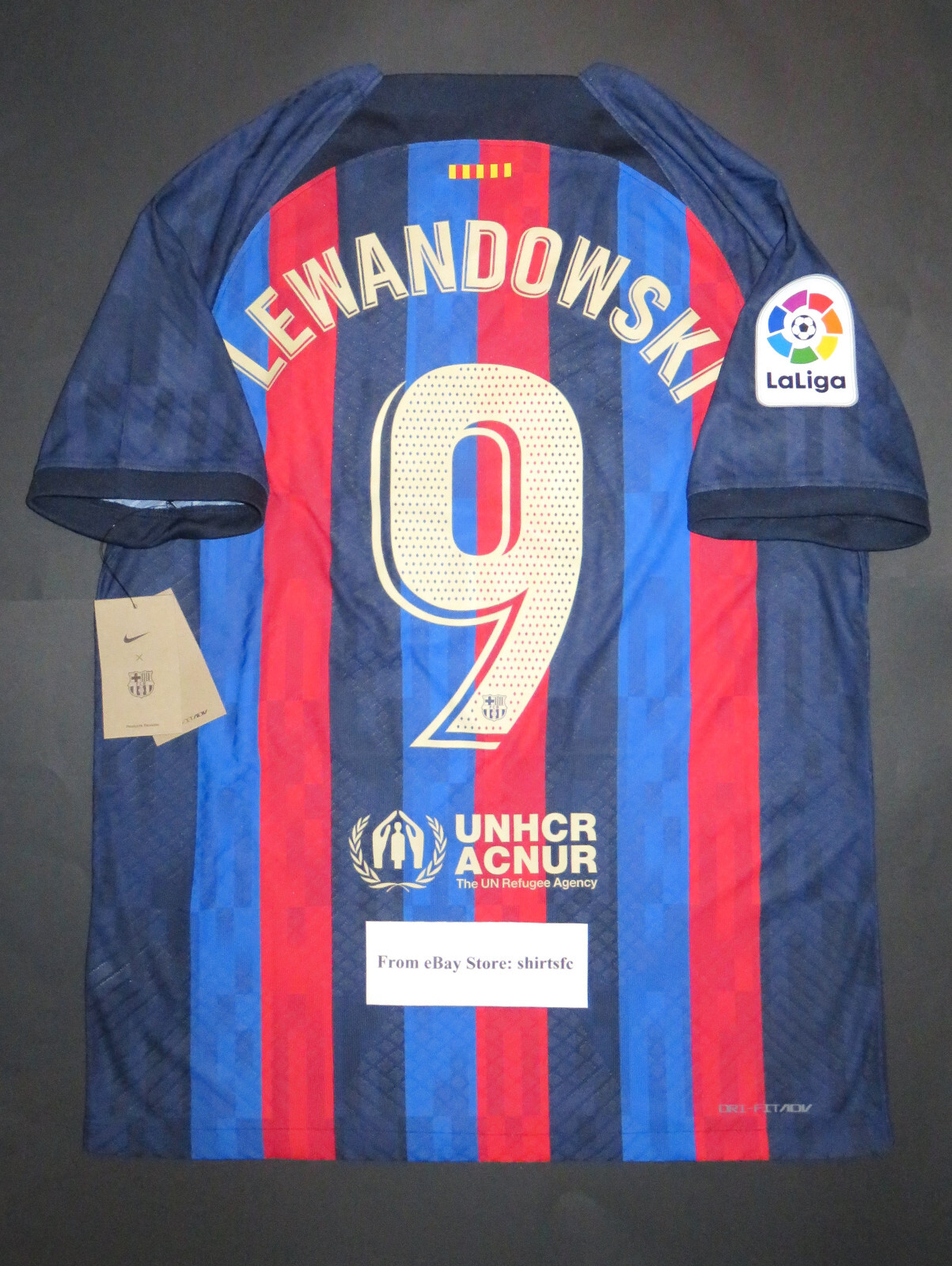 FC Barcelona LEWANDOWSKI 9番シャツ Futbol Club Barcelona Home Shirt 2023/2024 - Lewandowski 9
