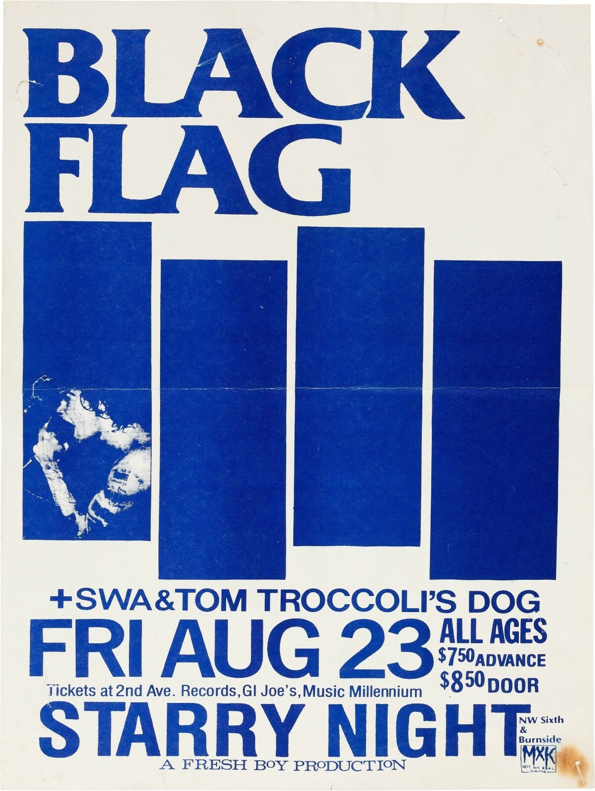 Black Flag Punk Rock Band Concert Poster NEW Metal Sign