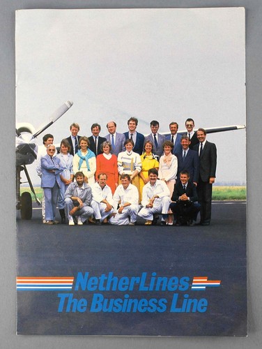 NETHERLINES VINTAGE AIRLINE BROCHURE JETSTREAM 31
