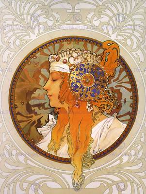 世界の Alphonse Mucha Works Master アート・デザイン・音楽