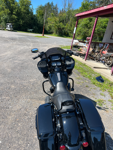 Klock Werks 14" Dark Smoke Sport Flare Windshield for 2015-23 Harley Road Glide