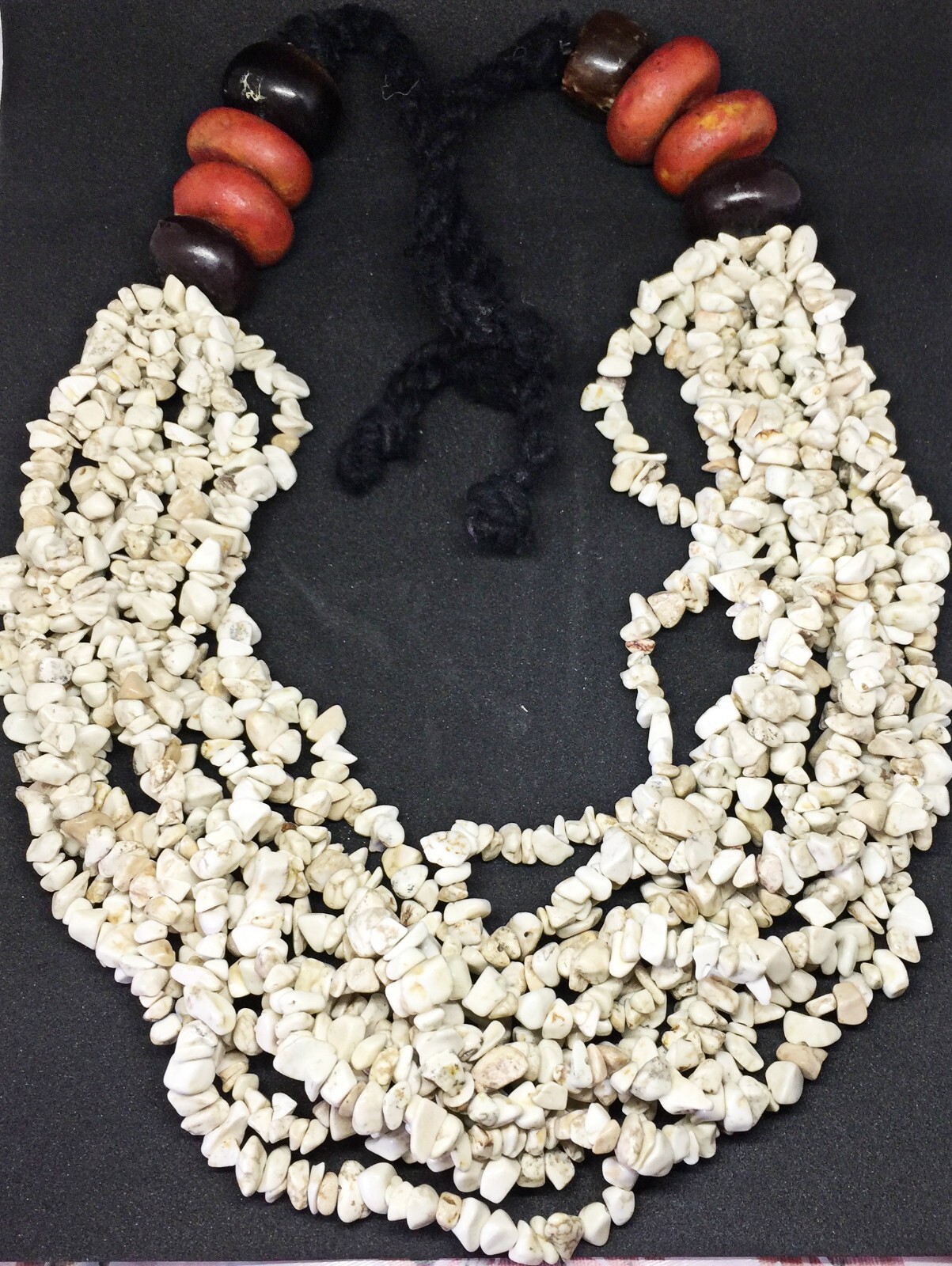 Authentic Handcrafted Berber Stone Necklace Jewelry Ethnic of Amazigh Treasure