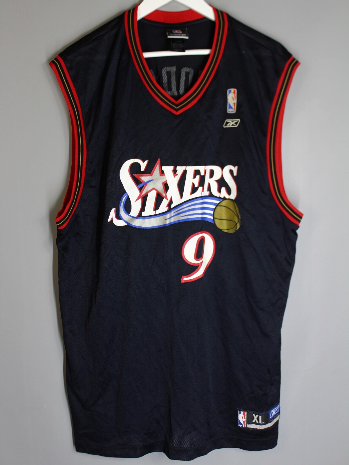 sixers 76ers ゲームシャツ bboy PHILADELHPIA SIXERS 76ERS NBA BASKETBAL JERSEY SHIRT REEBOK