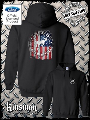 Ford Bronco American Flag 2-Sided Hoodie