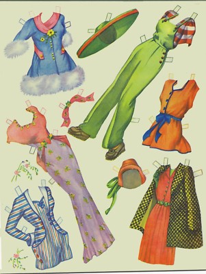 VINTAGE 1945 ARTISTS MODELS PAPER DOLL LASER REPRODUCTION~UNCUT~LO PR~TOP SELLER
