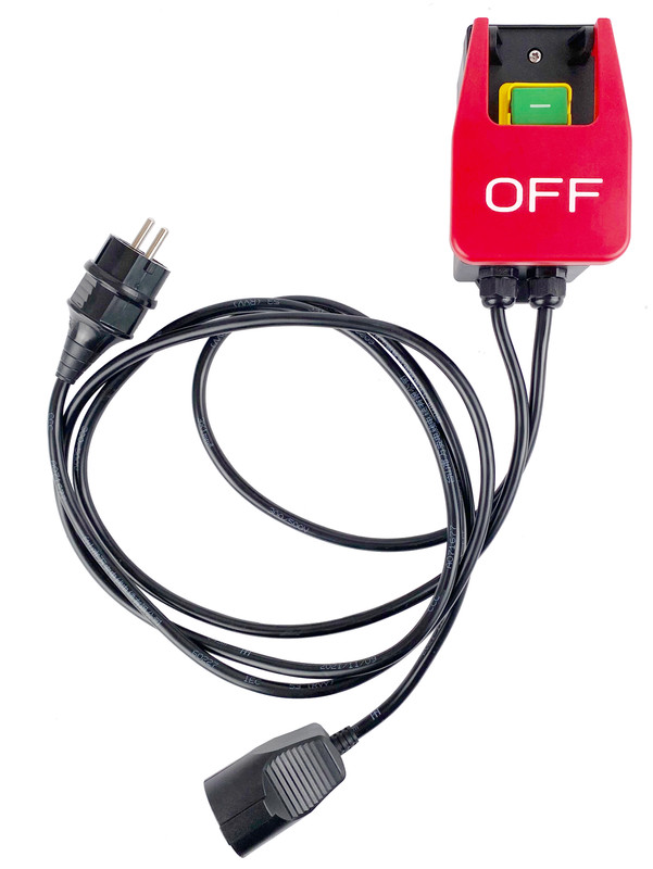 Not-Aus-Schalter FÃ¼R Maschinen, Maschinenschalter Mit Steckdose Und Steckerkombi