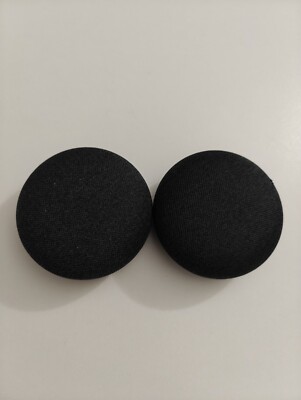 Google Home Mini Smart Assistant - Grey Charcoal - Lot Set of 2