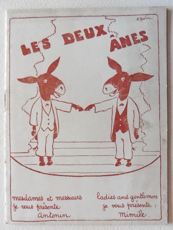 Programme Theatre Les 2 Anes Chansonniers Et Tire Au Flanc Poggi Sourza  H873