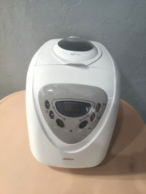 Sunbeam Bread Maker Machine White Model 5891 Programmable w Measuring Spoon