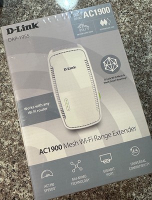 LOT OF 5 D-LINK DAP-1955 AC1900 MESH WI-FI RANGE EXTENDERS - 5-PACK - NEW/SEALED